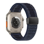 Magnetverschluss Wellenmuster Nylon-Uhrenarmband, Für Apple Watch 46mm / 49mm / 45mm / 44mm, Für Apple Watch 42mm / 41mm / 40mm / 38mm