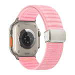 Magnetverschluss Wellenmuster Nylon-Uhrenarmband, Für Apple Watch 46mm / 49mm / 45mm / 44mm, Für Apple Watch 42mm / 41mm / 40mm / 38mm
