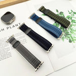 Magnetverschluss Wellenmuster Nylon-Uhrenarmband, Für Apple Watch 46mm / 49mm / 45mm / 44mm, Für Apple Watch 42mm / 41mm / 40mm / 38mm