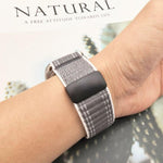 Magnetverschluss Wellenmuster Nylon-Uhrenarmband, Für Apple Watch 46mm / 49mm / 45mm / 44mm, Für Apple Watch 42mm / 41mm / 40mm / 38mm