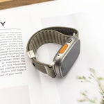 Magnetverschluss Wellenmuster Nylon-Uhrenarmband, Für Apple Watch 46mm / 49mm / 45mm / 44mm, Für Apple Watch 42mm / 41mm / 40mm / 38mm