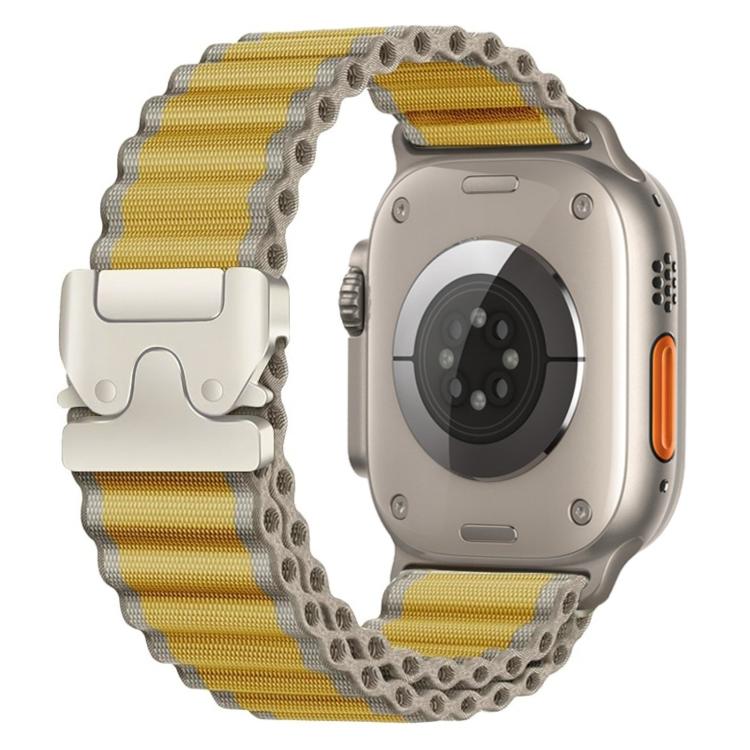 Fallschirm-Schnalle Offroad Breites Geripptes Nylon-Uhrenarmband, Für Apple Watch 46mm / 49mm / 45mm / 44mm, Für Apple Watch 42mm / 41mm / 40mm / 38mm