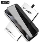 10x 360-Grad-Sichtschutz-Siebdruck Großes, gekrümmtes Kanten-Hartglas aus Aluminium, für iPhone 17e / 16e, für iPhone 17 Pro Max, für iPhone 17 Pro, für iPhone 17, für iPhone Air, für iPhone 16 Pro Max, für iPhone 16 Pro, für iPhone 16 Plus...