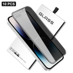 10x 360-Grad-Sichtschutz-Siebdruck Großes, gekrümmtes Kanten-Hartglas aus Aluminium, für iPhone 17e / 16e, für iPhone 17 Pro Max, für iPhone 17 Pro, für iPhone 17, für iPhone Air, für iPhone 16 Pro Max, für iPhone 16 Pro, für iPhone 16 Plus...