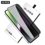 10x 360-Grad-Sichtschutz-Siebdruck Großes, gekrümmtes Kanten-Hartglas aus Aluminium, für iPhone 17e / 16e, für iPhone 17 Pro Max, für iPhone 17 Pro, für iPhone 17, für iPhone Air, für iPhone 16 Pro Max, für iPhone 16 Pro, für iPhone 16 Plus...