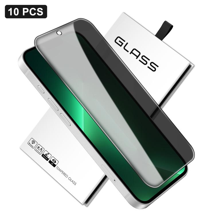 10x 360-Grad-Sichtschutz-Siebdruck Großes, gekrümmtes Kanten-Hartglas aus Aluminium, für iPhone 17e / 16e, für iPhone 17 Pro Max, für iPhone 17 Pro, für iPhone 17, für iPhone Air, für iPhone 16 Pro Max, für iPhone 16 Pro, für iPhone 16 Plus...