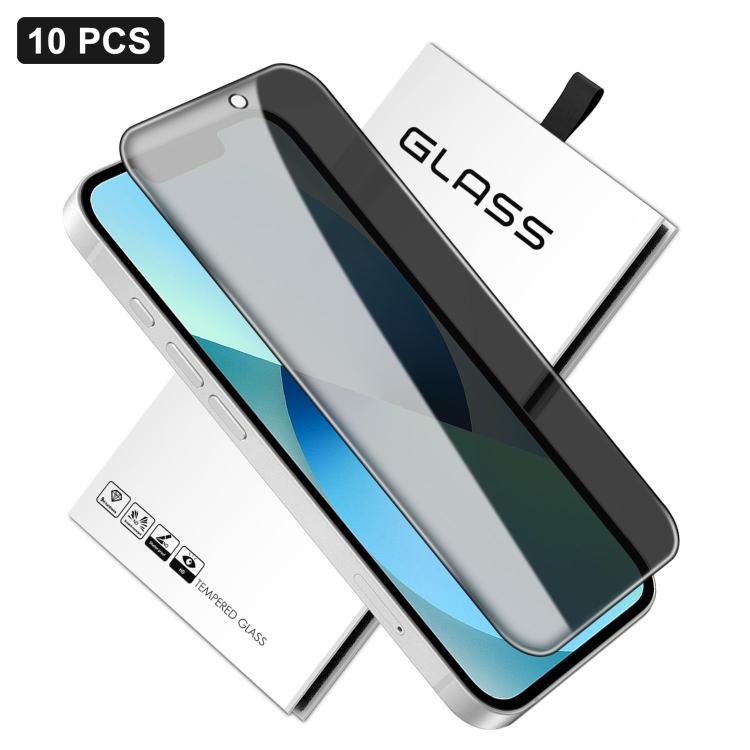 10x 360-Grad-Sichtschutz-Siebdruck Großes, gekrümmtes Kanten-Hartglas aus Aluminium, für iPhone 17e / 16e, für iPhone 17 Pro Max, für iPhone 17 Pro, für iPhone 17, für iPhone Air, für iPhone 16 Pro Max, für iPhone 16 Pro, für iPhone 16 Plus...