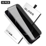 10x 360-Grad-Sichtschutz-Siebdruck Großes, gekrümmtes Kanten-Hartglas aus Aluminium, für iPhone 17e / 16e, für iPhone 17 Pro Max, für iPhone 17 Pro, für iPhone 17, für iPhone Air, für iPhone 16 Pro Max, für iPhone 16 Pro, für iPhone 16 Plus...