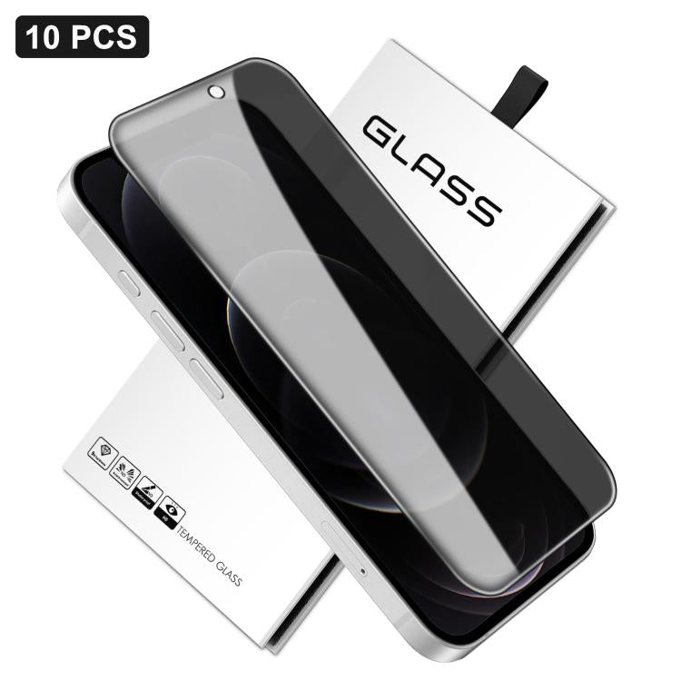 10x 360-Grad-Sichtschutz-Siebdruck Großes, gekrümmtes Kanten-Hartglas aus Aluminium, für iPhone 17e / 16e, für iPhone 17 Pro Max, für iPhone 17 Pro, für iPhone 17, für iPhone Air, für iPhone 16 Pro Max, für iPhone 16 Pro, für iPhone 16 Plus...
