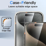 10x 360-Grad-Sichtschutz-Siebdruck Großes, gekrümmtes Kanten-Hartglas aus Aluminium, für iPhone 17e / 16e, für iPhone 17 Pro Max, für iPhone 17 Pro, für iPhone 17, für iPhone Air, für iPhone 16 Pro Max, für iPhone 16 Pro, für iPhone 16 Plus...