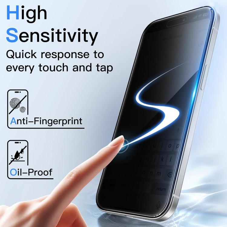 10x 360-Grad-Sichtschutz-Siebdruck Großes, gekrümmtes Kanten-Hartglas aus Aluminium, für iPhone 17e / 16e, für iPhone 17 Pro Max, für iPhone 17 Pro, für iPhone 17, für iPhone Air, für iPhone 16 Pro Max, für iPhone 16 Pro, für iPhone 16 Plus...