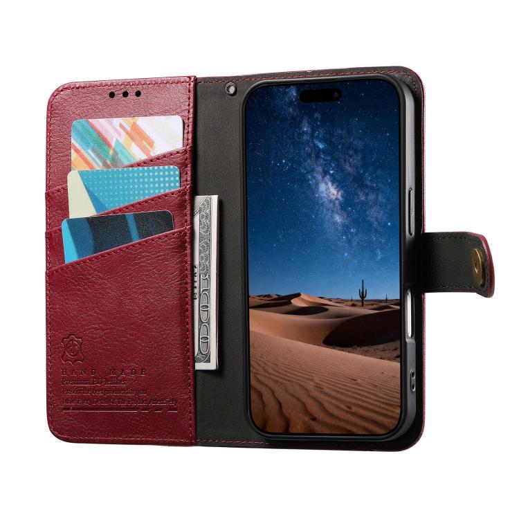 Zusammengesetzte Reißverschluss Geldbörse Veganes Leder Handyhülle mit Trageschlaufe, Für iPhone 17 Pro Max, Für iPhone 17 Pro, Für iPhone 17, Für iPhone Air, Für iPhone 16 Pro Max, Für iPhone 16 Pro, Für iPhone 16 Plus, Für iPhone 16