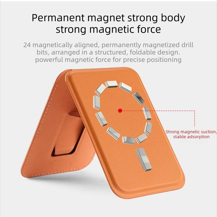 A-Frame Magnetische vegane Leder-Kartenetui
