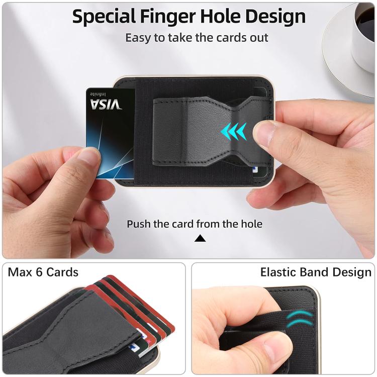 Magnetisches Taillenband veganes Leder-Kartenetui