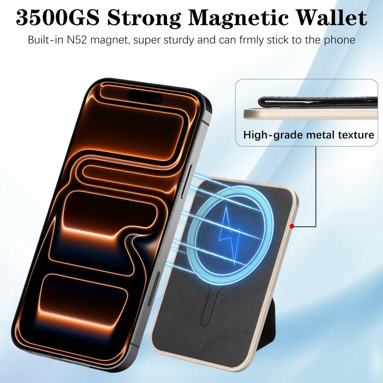Magnetisches Taillenband veganes Leder-Kartenetui