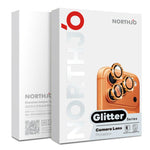 NORTHJO 1 Set Kameraobjektivschutz Glitzer-Metallringfolie, Für iPhone 17 Pro / 17 Pro Max