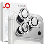 NORTHJO 1 Set Kameraobjektivschutz Glitzer-Metallringfolie, Für iPhone 17 Pro / 17 Pro Max