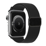 Diagonal gestreiftes D-Ring Schnalle Nylon Elastisches Uhrenarmband, Für Apple Watch 46mm / 49mm / 45mm / 44mm, Für Apple Watch 42mm / 41mm / 40mm / 38mm