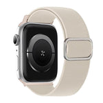 Diagonal gestreiftes D-Ring Schnalle Nylon Elastisches Uhrenarmband, Für Apple Watch 46mm / 49mm / 45mm / 44mm, Für Apple Watch 42mm / 41mm / 40mm / 38mm