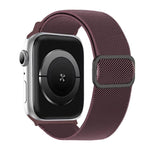 Diagonal gestreiftes D-Ring Schnalle Nylon Elastisches Uhrenarmband, Für Apple Watch 46mm / 49mm / 45mm / 44mm, Für Apple Watch 42mm / 41mm / 40mm / 38mm