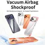 Vakuumversiegelte transparente Airbag Magnetische Acryl-Handyhülle, Für iPhone 17 Pro Max, Für iPhone 17 Pro, Für iPhone 17