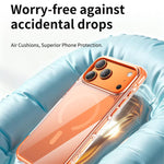 Vakuumversiegelte transparente Airbag Magnetische Acryl-Handyhülle, Für iPhone 17 Pro Max, Für iPhone 17 Pro, Für iPhone 17