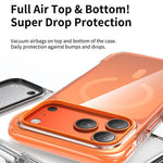 Vakuumversiegelte transparente Airbag Magnetische Acryl-Handyhülle, Für iPhone 17 Pro Max, Für iPhone 17 Pro, Für iPhone 17