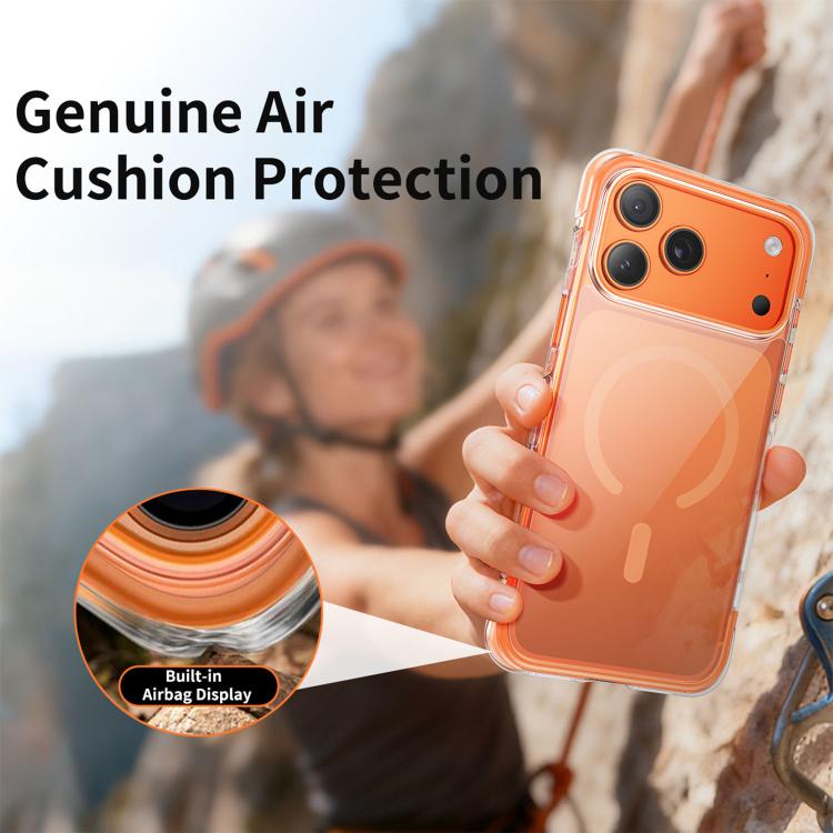 Vakuumversiegelte transparente Airbag Magnetische Acryl-Handyhülle, Für iPhone 17 Pro Max, Für iPhone 17 Pro, Für iPhone 17