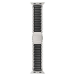 Magnetische Schnalle Einperlen-Silikon-Edelstahl-Uhrenarmband, Für Apple Watch 46mm / 49mm / 45mm / 44mm
