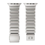 Magnetische Schnalle Einperlen-Silikon-Edelstahl-Uhrenarmband, Für Apple Watch 46mm / 49mm / 45mm / 44mm