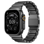 Magnetische Schnalle Einperlen-Silikon-Edelstahl-Uhrenarmband, Für Apple Watch 46mm / 49mm / 45mm / 44mm