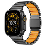 Magnetische Schnalle Einperlen-Silikon-Edelstahl-Uhrenarmband, Für Apple Watch 46mm / 49mm / 45mm / 44mm