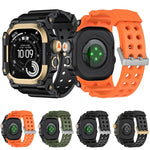 Metall-Schutzgehäuse Einteiliges TPU-Uhrenarmband, Für Apple Watch Ultra 3 / Ultra 2 / Ultra 1 49mm