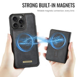 CaseMe Me80 Serie Abnehmbare Brieftasche Magnetische RFID Vegane Leder Handyhülle, Für iPhone 15 Pro Max, Für iPhone 15 Pro, Für iPhone 15 Plus / 14 Plus, Für iPhone 15, Für iPhone 14, Für iPhone 14 Pro, Für iPhone 14 Pro Max, Für iPhone 13 Pro Max