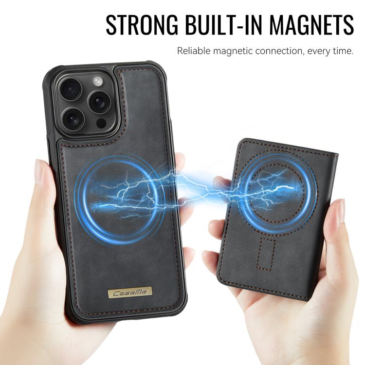 CaseMe Me80 Serie Abnehmbare Brieftasche Magnetische RFID Vegane Leder Handyhülle, Für iPhone 15 Pro Max, Für iPhone 15 Pro, Für iPhone 15 Plus / 14 Plus, Für iPhone 15, Für iPhone 14, Für iPhone 14 Pro, Für iPhone 14 Pro Max, Für iPhone 13 Pro Max