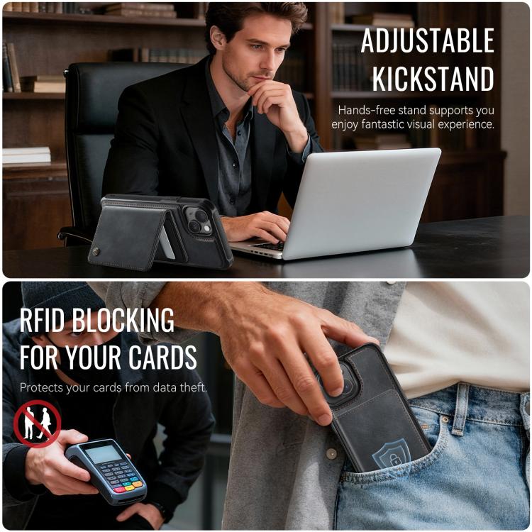 CaseMe Me80 Serie Abnehmbare Geldbörse Magnetische RFID Vegane Leder Handyhülle, Für iPhone 13, Für iPhone 12 / 12 Pro, Für iPhone 12 Pro Max, Für iPhone 11 Pro Max, Für iPhone 11, Für iPhone 11 Pro