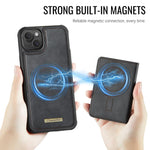 CaseMe Me80 Serie Abnehmbare Geldbörse Magnetische RFID Vegane Leder Handyhülle, Für iPhone 13, Für iPhone 12 / 12 Pro, Für iPhone 12 Pro Max, Für iPhone 11 Pro Max, Für iPhone 11, Für iPhone 11 Pro