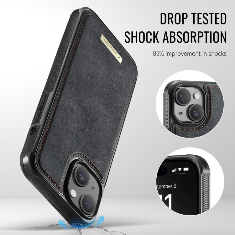 CaseMe Me80 Serie Abnehmbare Geldbörse Magnetische RFID Vegane Leder Handyhülle, Für iPhone 13, Für iPhone 12 / 12 Pro, Für iPhone 12 Pro Max, Für iPhone 11 Pro Max, Für iPhone 11, Für iPhone 11 Pro