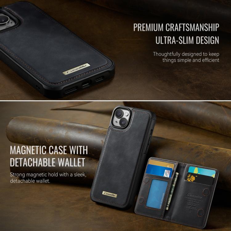 CaseMe Me80 Serie Abnehmbare Geldbörse Magnetische RFID Vegane Leder Handyhülle, Für iPhone 13, Für iPhone 12 / 12 Pro, Für iPhone 12 Pro Max, Für iPhone 11 Pro Max, Für iPhone 11, Für iPhone 11 Pro