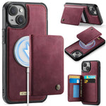 CaseMe Me80 Serie Abnehmbare Geldbörse Magnetische RFID Vegane Leder Handyhülle, Für iPhone 13, Für iPhone 12 / 12 Pro, Für iPhone 12 Pro Max, Für iPhone 11 Pro Max, Für iPhone 11, Für iPhone 11 Pro