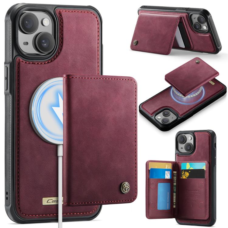 CaseMe Me80 Serie Abnehmbare Geldbörse Magnetische RFID Vegane Leder Handyhülle, Für iPhone 13, Für iPhone 12 / 12 Pro, Für iPhone 12 Pro Max, Für iPhone 11 Pro Max, Für iPhone 11, Für iPhone 11 Pro