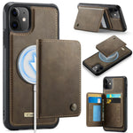 CaseMe Me80 Serie Abnehmbare Geldbörse Magnetische RFID Vegane Leder Handyhülle, Für iPhone 13, Für iPhone 12 / 12 Pro, Für iPhone 12 Pro Max, Für iPhone 11 Pro Max, Für iPhone 11, Für iPhone 11 Pro