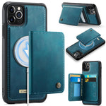 CaseMe Me80 Serie Abnehmbare Geldbörse Magnetische RFID Vegane Leder Handyhülle, Für iPhone 13, Für iPhone 12 / 12 Pro, Für iPhone 12 Pro Max, Für iPhone 11 Pro Max, Für iPhone 11, Für iPhone 11 Pro