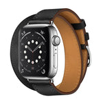 Universal-Lederarmband mit Doppelschlaufe für Apple Watch 3 / 2 / 1 Generation, 38 mm