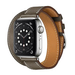 Universal-Lederarmband mit Doppelschlaufe für Apple Watch 3 / 2 / 1 Generation, 38 mm