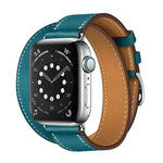 Universal-Lederarmband mit Doppelschlaufe für Apple Watch 3 / 2 / 1 Generation, 38 mm