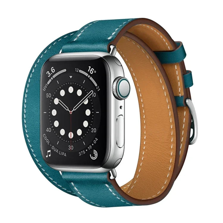Universal-Lederarmband mit Doppelschlaufe für Apple Watch 3 / 2 / 1 Generation, 38 mm
