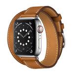 Universal-Lederarmband mit Doppelschlaufe für Apple Watch 3 / 2 / 1 Generation, 38 mm