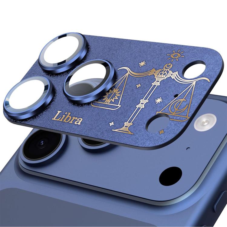 For iPhone 17 Pro Max Twelve Constellations Armor Integrated Full-Coverage Frosted Metal Camera Lens Film, Aries, Virgo, Taurus, Cancer, Capricorn, Sagittarius, Leo, Pisces, Gemini, Aquarius, Libra, Scorpio