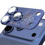 For iPhone 17 Pro Max Twelve Constellations Armor Integrated Full-Coverage Frosted Metal Camera Lens Film, Aries, Virgo, Taurus, Cancer, Capricorn, Sagittarius, Leo, Pisces, Gemini, Aquarius, Libra, Scorpio